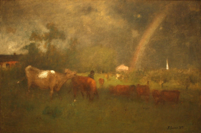 Averso sobre el río Delaware - George Inness