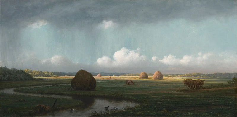 Averses súbitas, pantanos de Newbury - Martin Johnson Heade