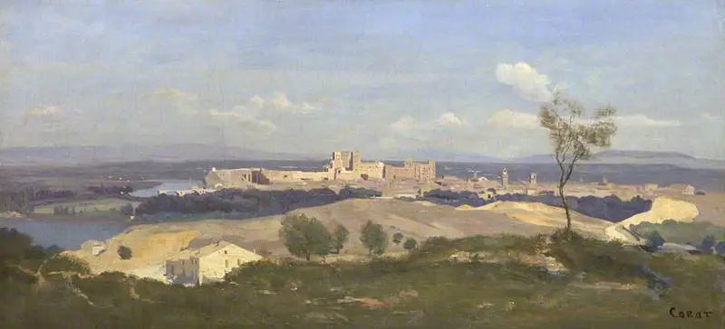 Avignon, vista de Villereneuve-lès-Avignon - Jean-Baptiste Camille Corot