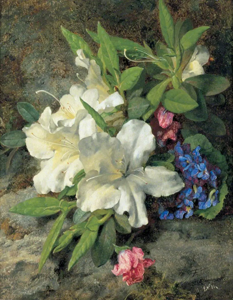 Azaleas blancas - Henri Fantin-Latour