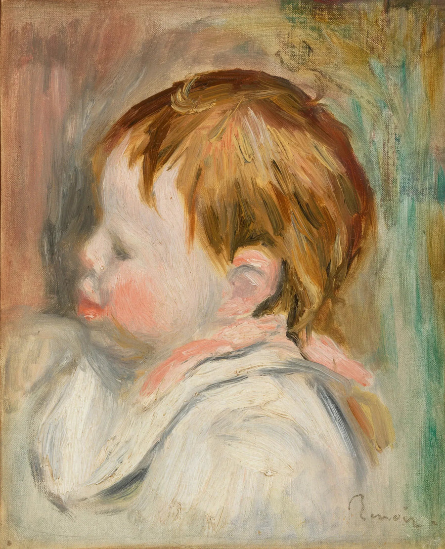 Cabeza de bebé (Cabeza de niño, perfil a la izquierda) - Pierre-Auguste Renoir