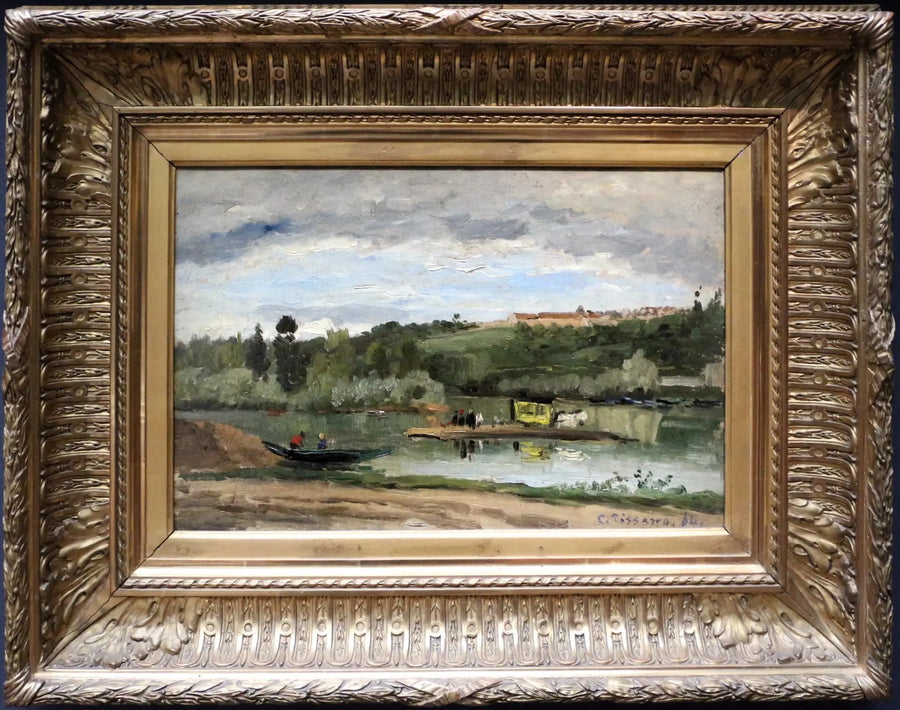 bac en la Varenne-Saint-Hilaire - Camille Pissarro