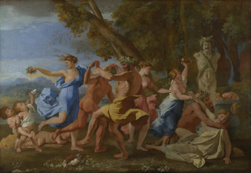 Bacanal frente a un término - Nicolas Poussin