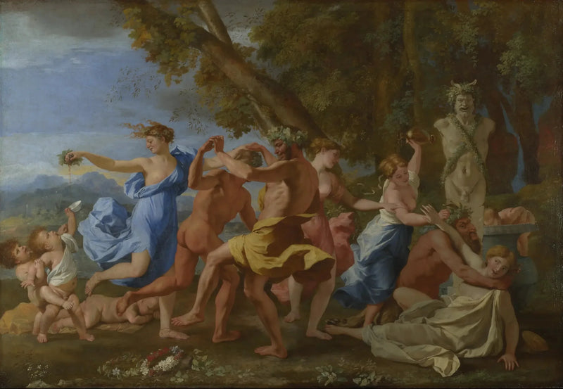 Bacanal frente a un término - Nicolas Poussin