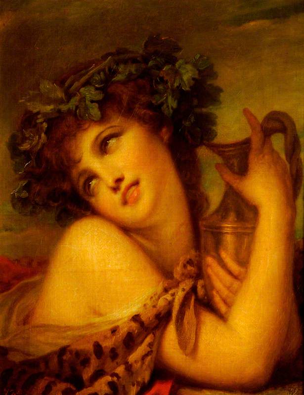 Bacanta con ánfora - Jean-Baptiste Greuze
