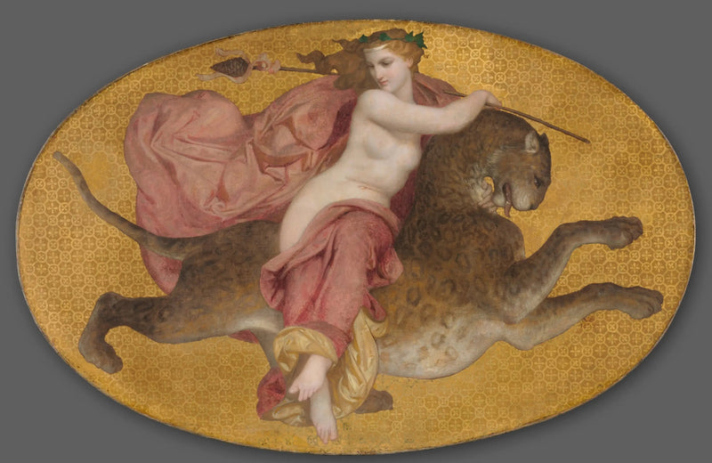 Bacante sobre una pantera - Bouguereau