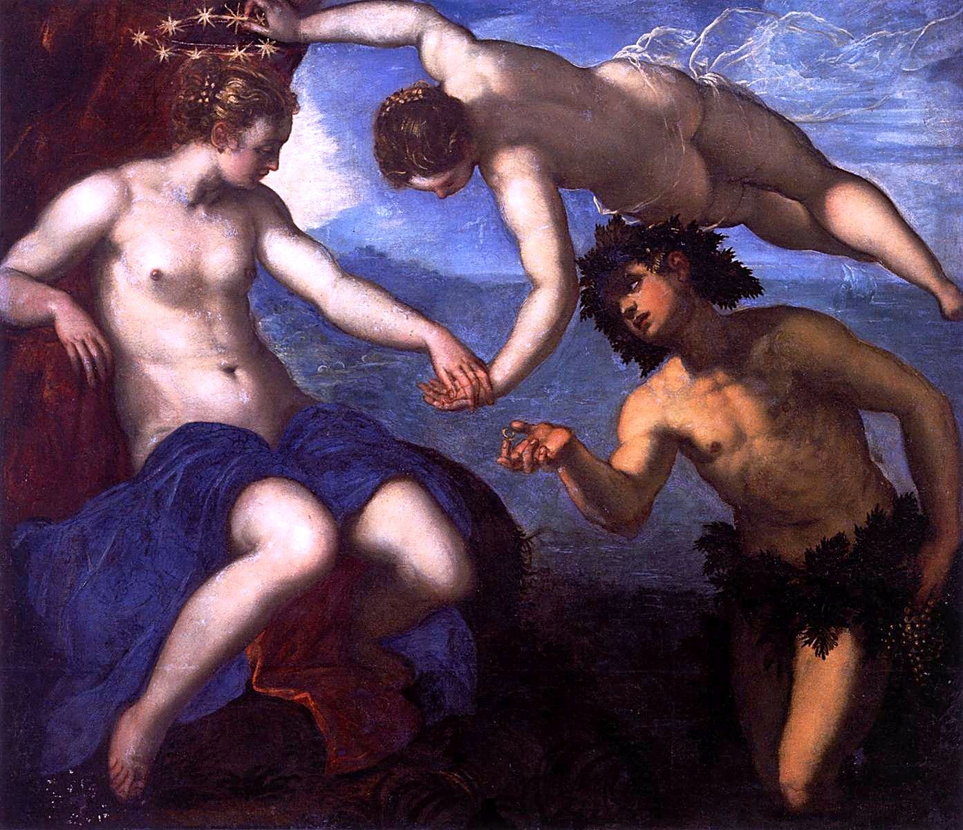 Bacchus et Ariane - Jacopo Tintoretto image 1 reproduction d’œuvre d’art à l’huile
