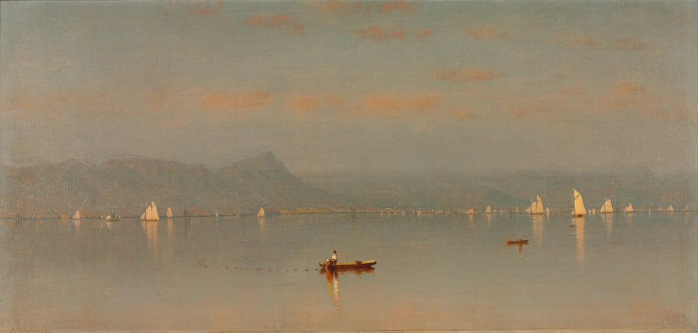 Baie de Haverstraw - Sanford Robinson Gifford image 1 reproduction d’œuvre d’art à l’huile