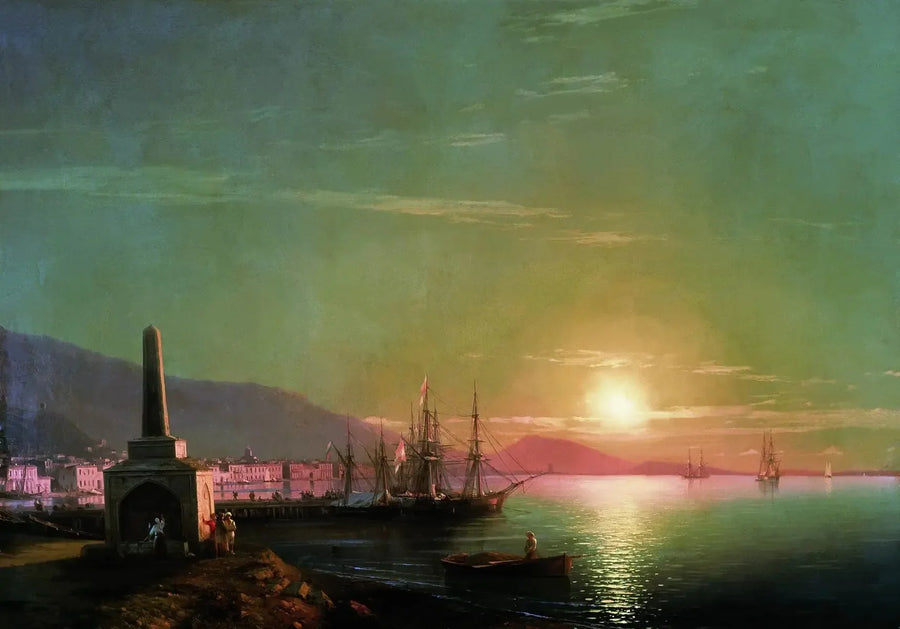 Bahía de Teodosia, amanecer - Iván Aïvazovski