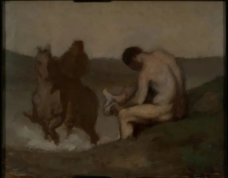 Baño (El abrevadero) - Honoré Daumier