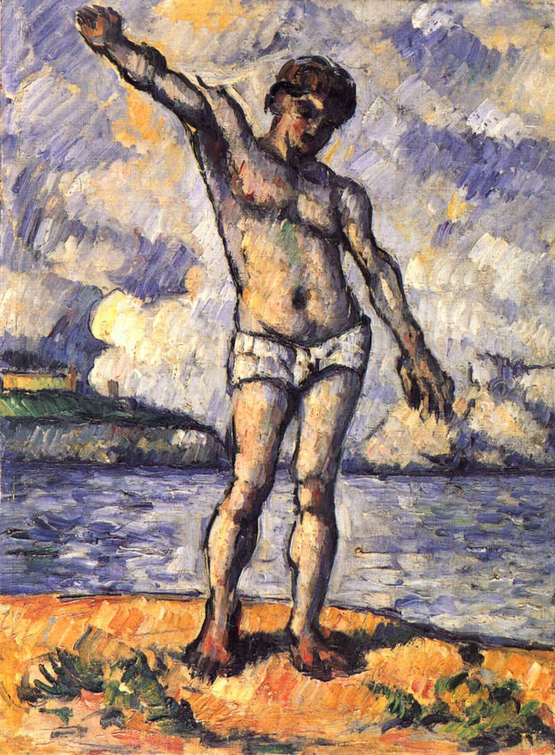 Nadador con los brazos extendidos - Paul Cézanne