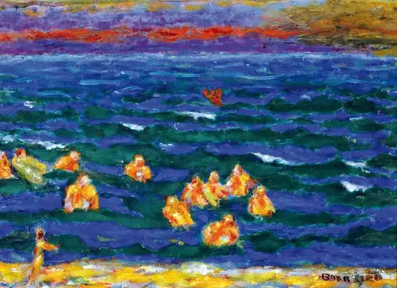 Nadadores al final del día - Pierre Bonnard