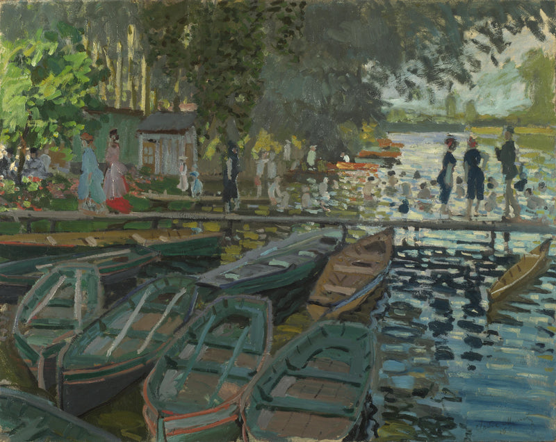 Bañistas en La Grenouillère W135 - Claude Monet