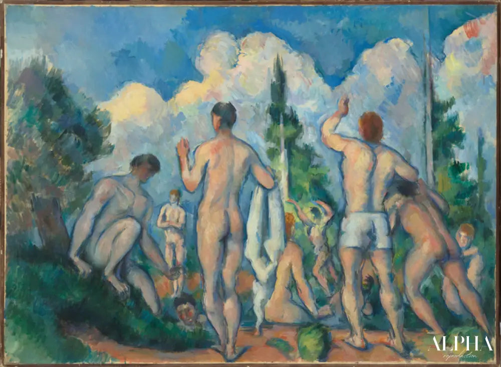 Baigneurs - Paul Cézanne - Reproductions de tableaux et peintures haut de gamme