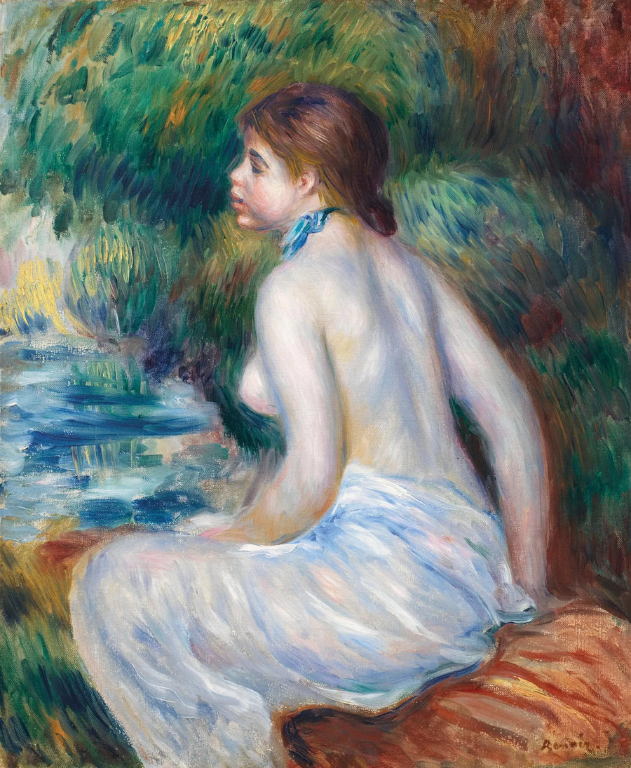 Nadadora sentada - Pierre-Auguste Renoir