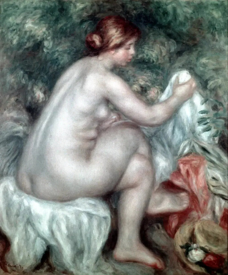 Nadadora con sombrero - Pierre-Auguste Renoir