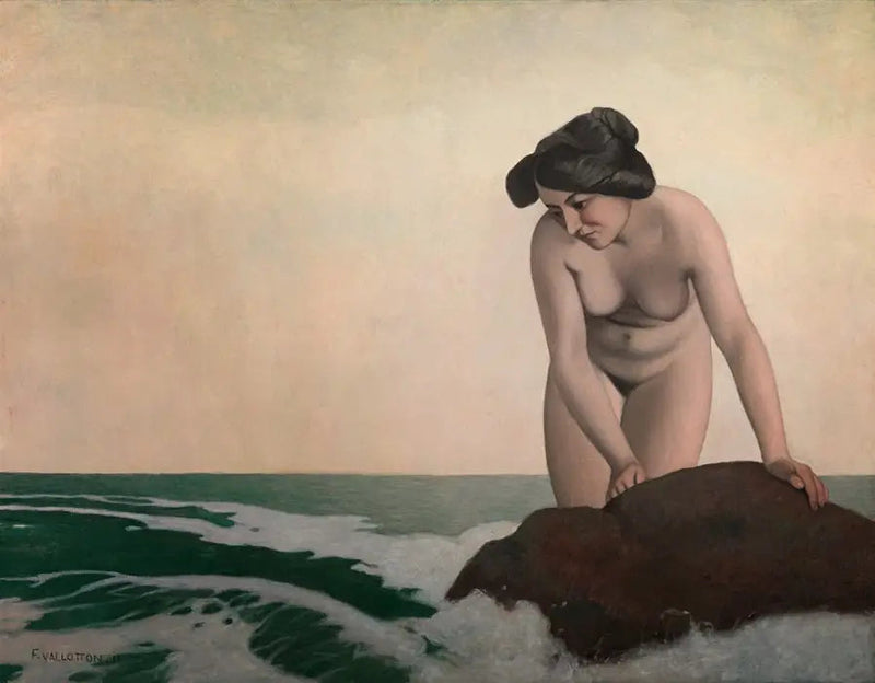 Bañista en la roca - Félix Vallotton