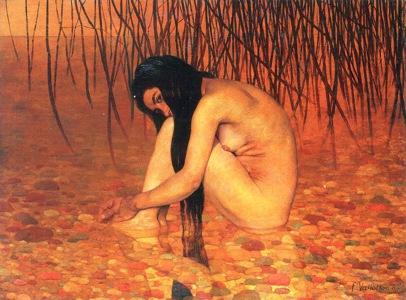 Baigneuse aux roseaux - Félix Vallotton - Alpha Reproduction