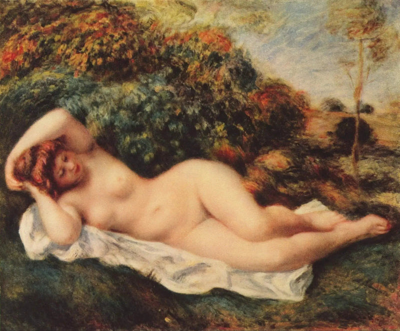 Nadadora acostada - Pierre-Auguste Renoir