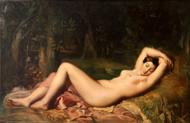 Bañista dormida cerca de una fuente - Théodore Chassériau