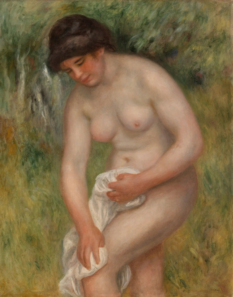 Nadadora secándose (Nadadora limpiándose) - Pierre-Auguste Renoir