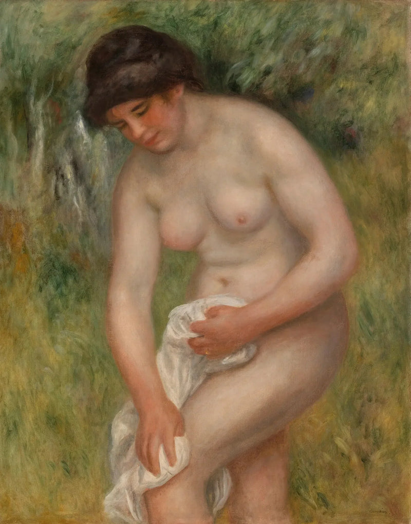 Nadadora secándose (Nadadora limpiándose) - Pierre-Auguste Renoir