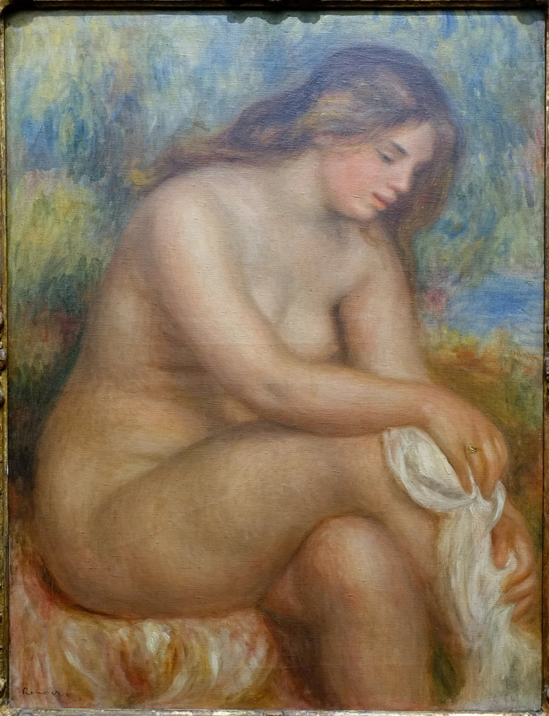 Nadadora secándose la pierna derecha - Pierre-Auguste Renoir