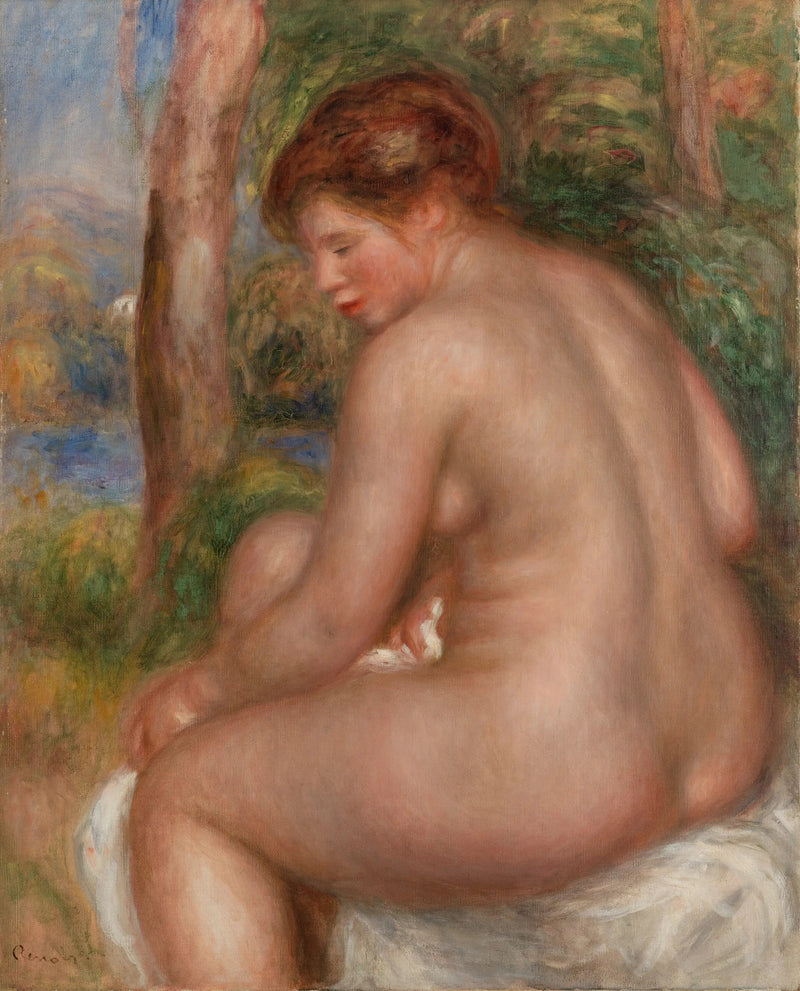 Nadadora vista de tres cuartos - Pierre-Auguste Renoir