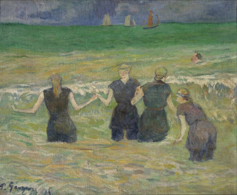 Baños en Dieppe - Paul Gauguin