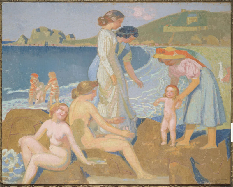 Bañistas en Perros-Guirec - Maurice Denis