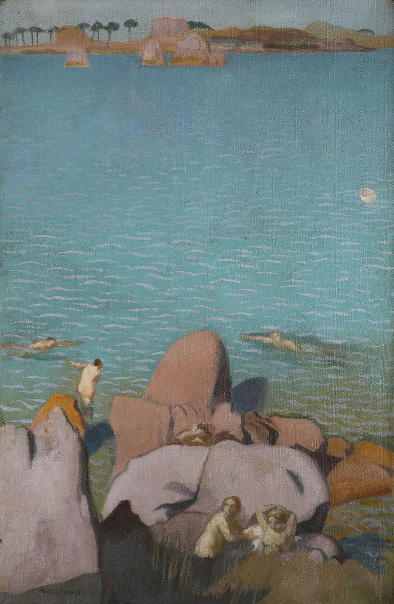 Bañistas en Port-Blanc - Maurice Denis