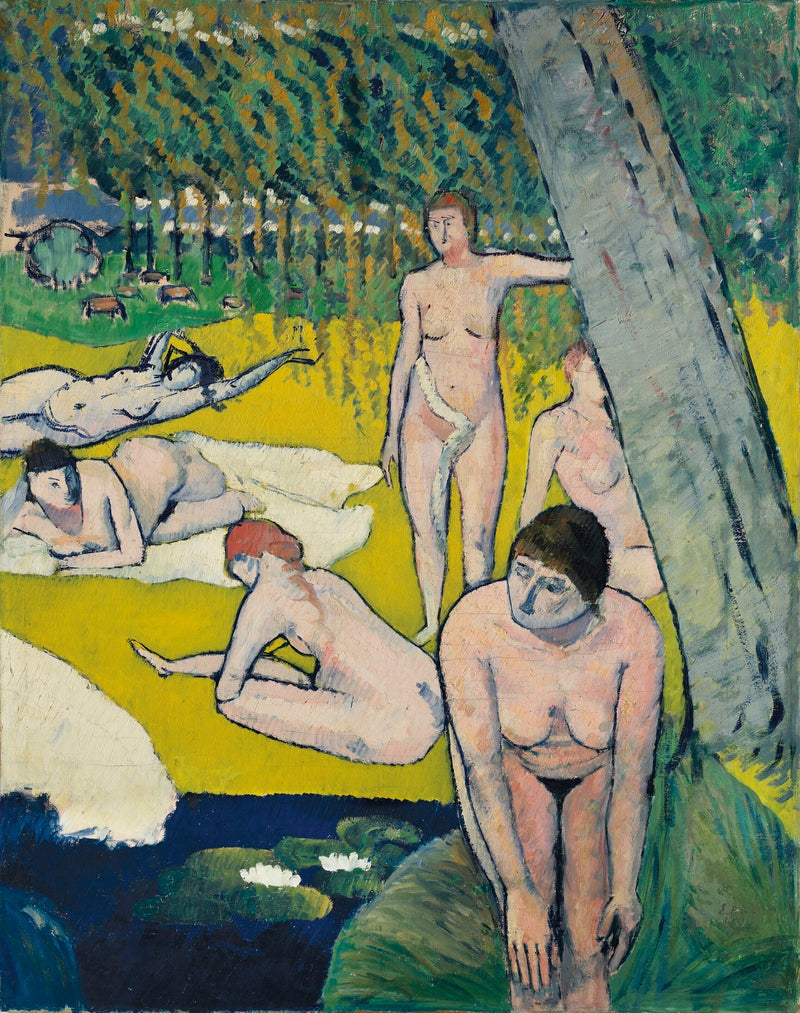 Bañistas con nenúfares - Émile Bernard