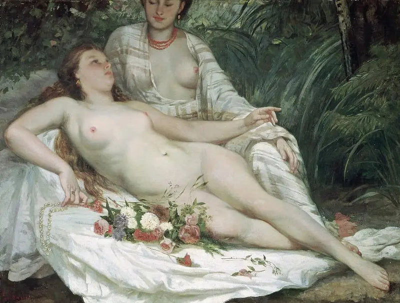 Bañistas - Gustave Courbet