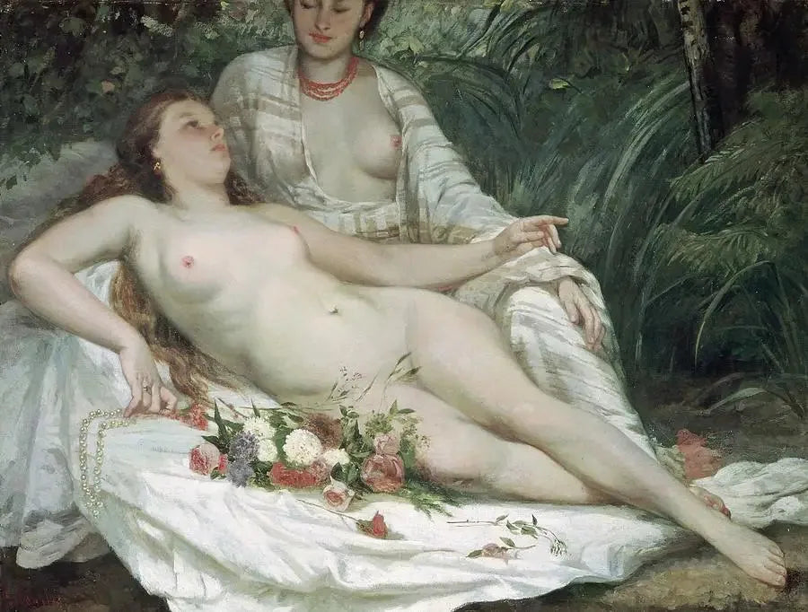 Bañistas - Gustave Courbet