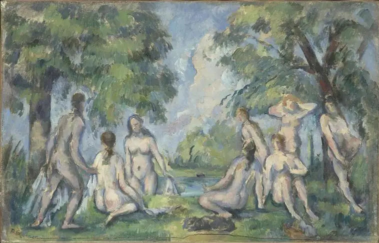 Bañistas - Paul Cézanne