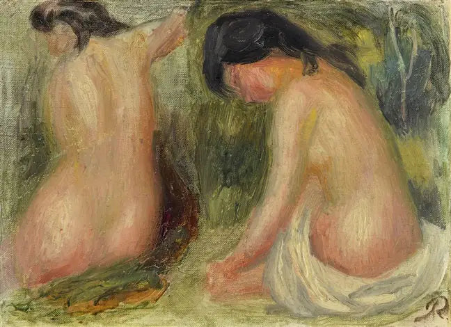 Baile de bañistas - Pierre-Auguste Renoir