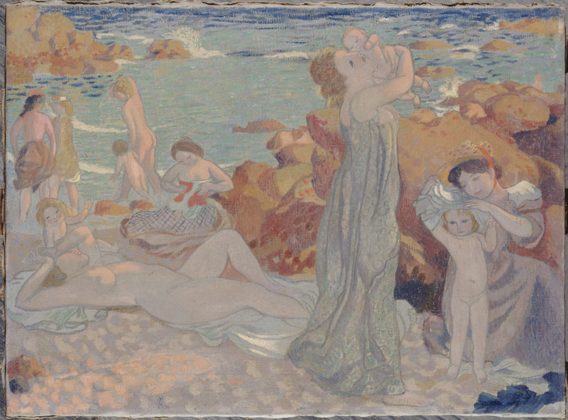Bañistas, playa de Pouldu - Maurice Denis