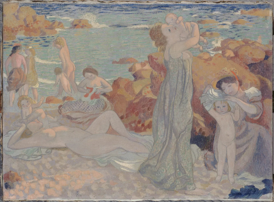 Bañistas, playa de Pouldu - Maurice Denis