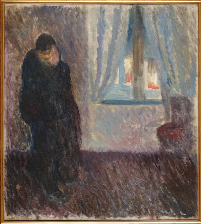 Beso cerca de la ventana - Edvard Munch