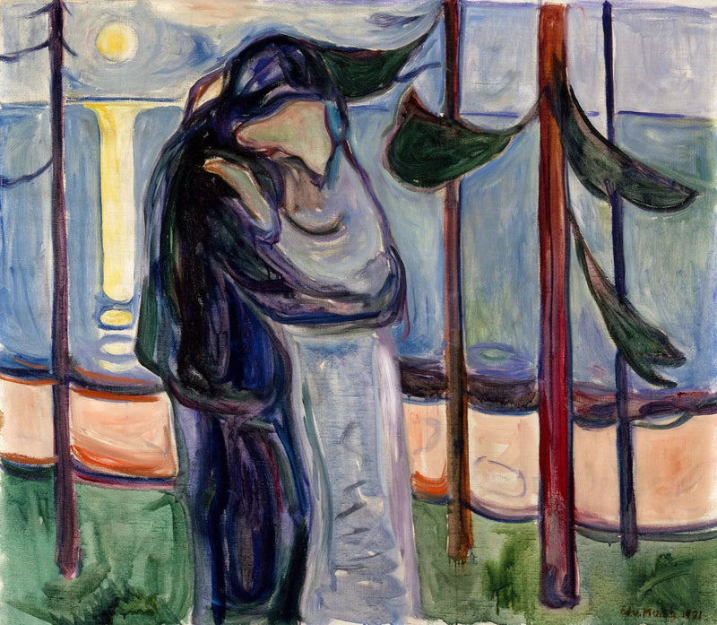 Beso en la playa - Edvard Munch