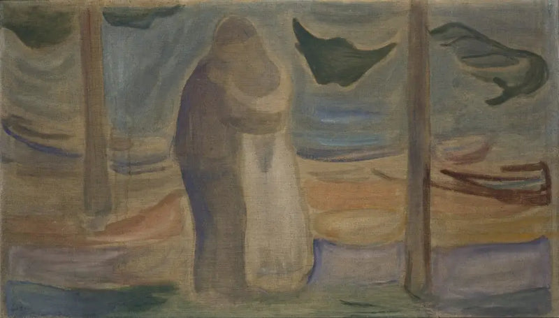 Beso en la playa (Frise Reinhardt) - Edvard Munch