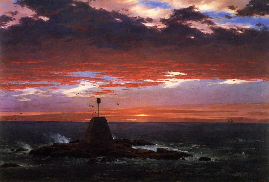 Ballise, frente a la Isla Mount Desert - Frederic Edwin Church