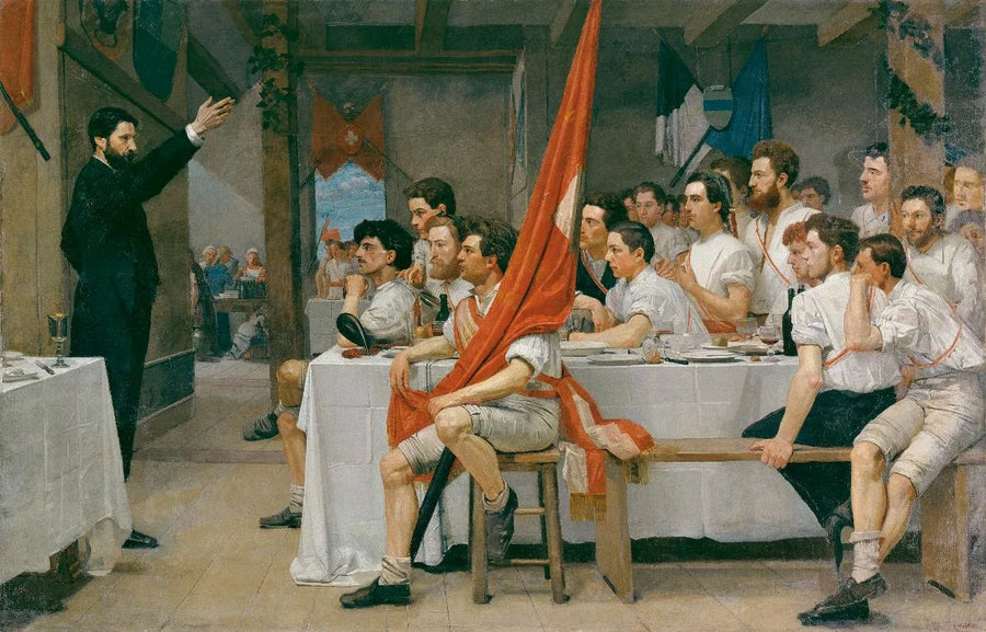 Banquete de los gimnastas - Ferdinand Hodler