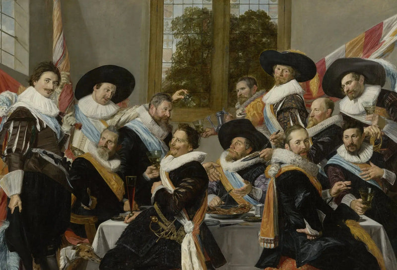 Banquete de los oficiales del cuerpo de arqueros de Saint-Adrien - Frans Hals