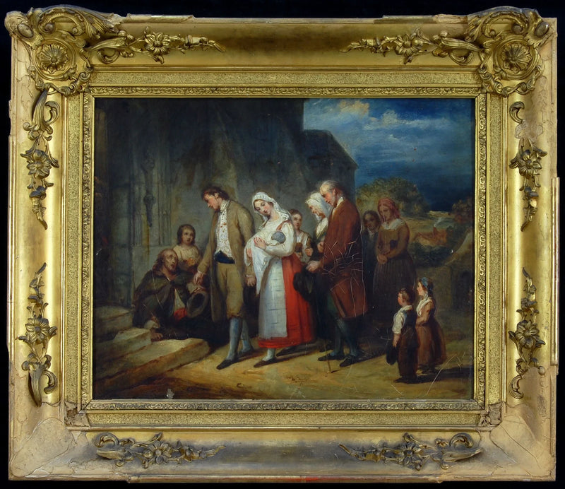 Bautismo en el pueblo - Ary Scheffer