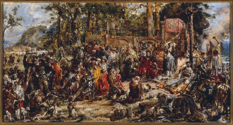Bautismo de Lituania, de la serie « Historia de la civilización en Polonia » - Jan Matejko