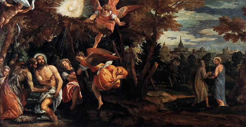 Bautismo y tentación de Cristo - Paul Véronèse