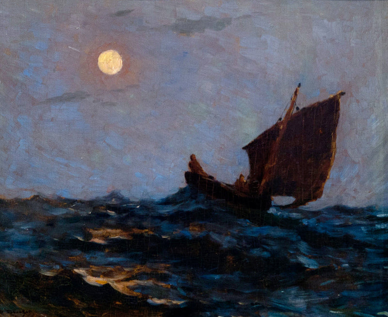 Barco de pesca en la niebla - Henri Le Sidaner