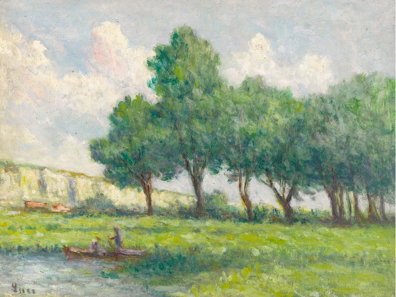 Barco cerca de Rolleboise - Maximilien Luce