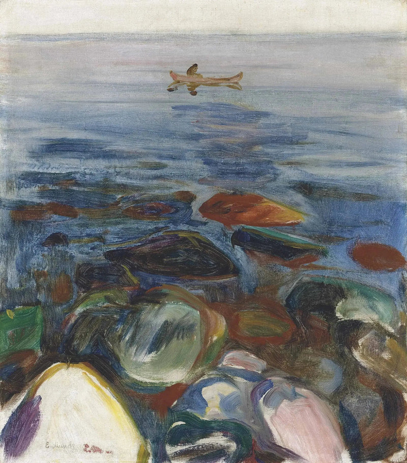 Barco en el mar - Edvard Munch